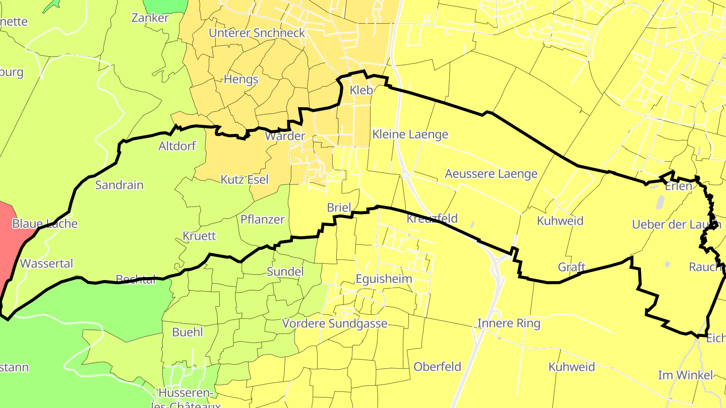 Carte des prix de l'immobilier Wettolsheim