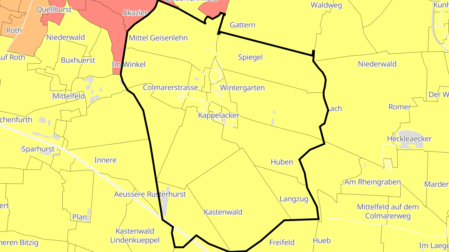 Carte des prix de l'immobilier Widensolen