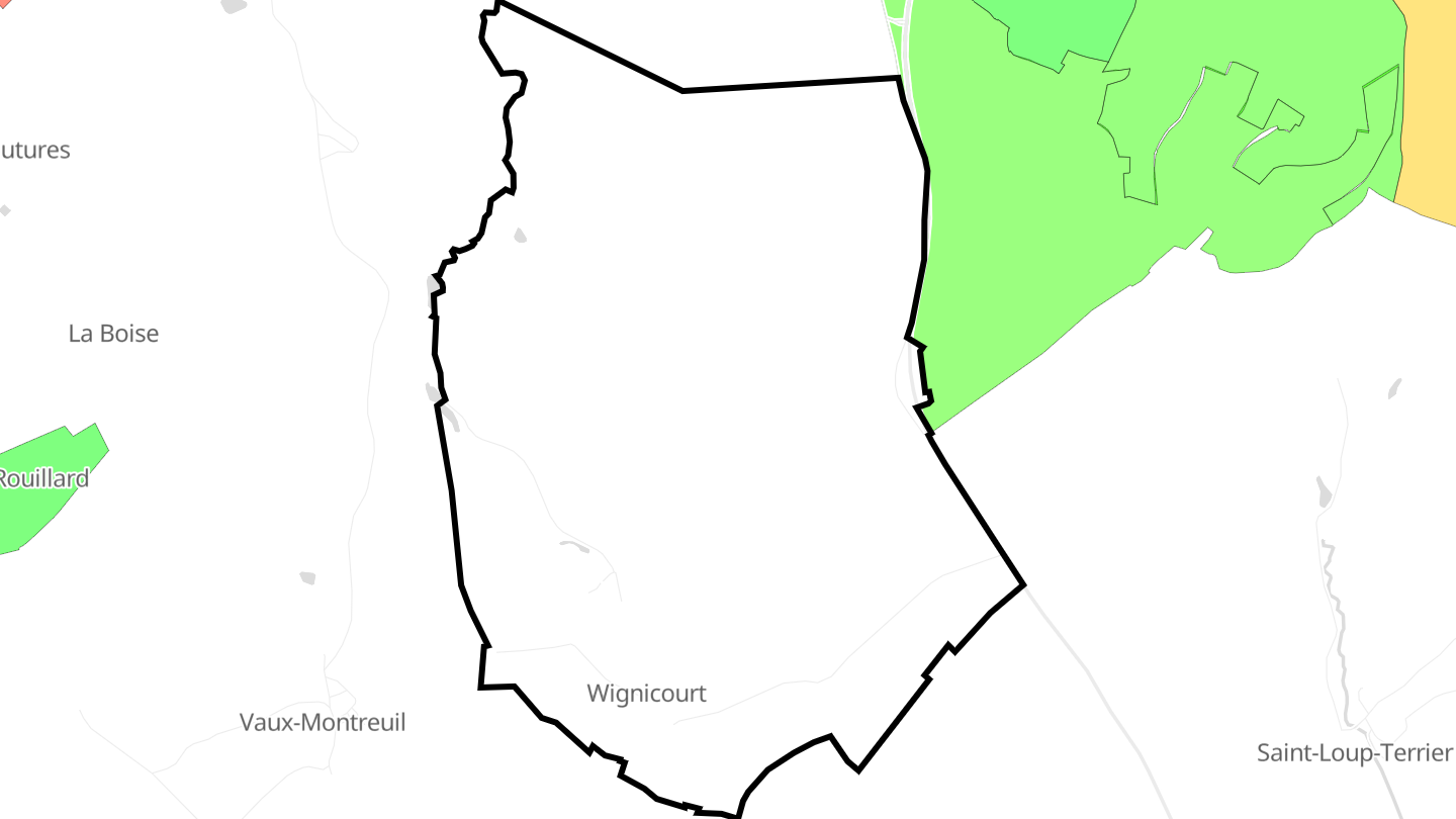 Carte des prix de l'immobilier Wignicourt