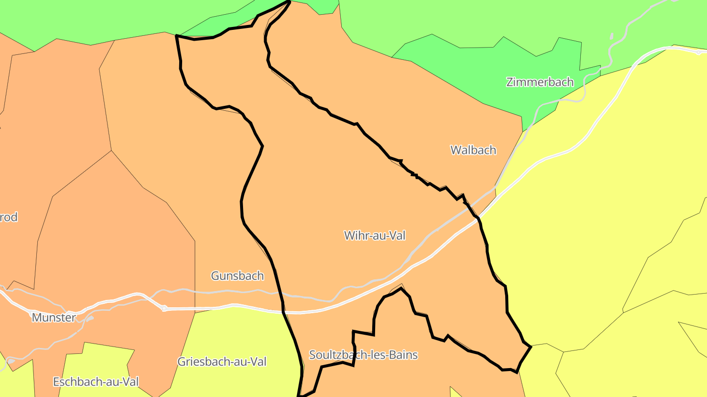 Carte des prix de l'immobilier Wihr-au-Val