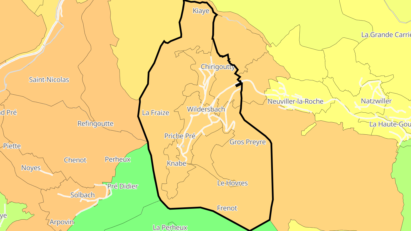 Carte des prix de l'immobilier Wildersbach