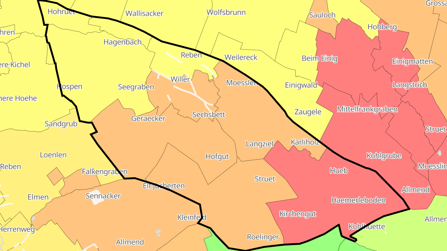 Carte des prix de l'immobilier Willer