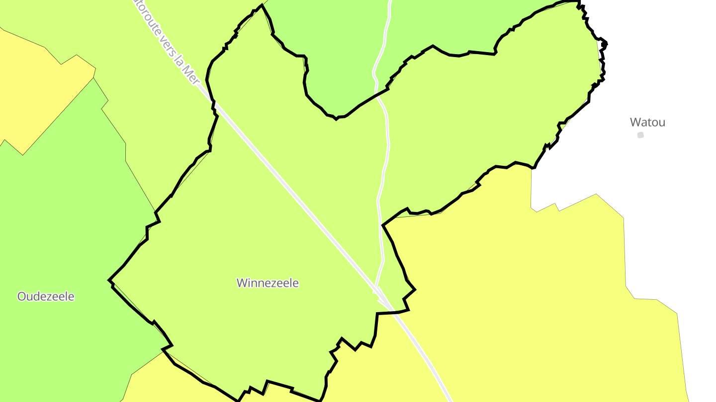 Carte des prix de l'immobilier Winnezeele