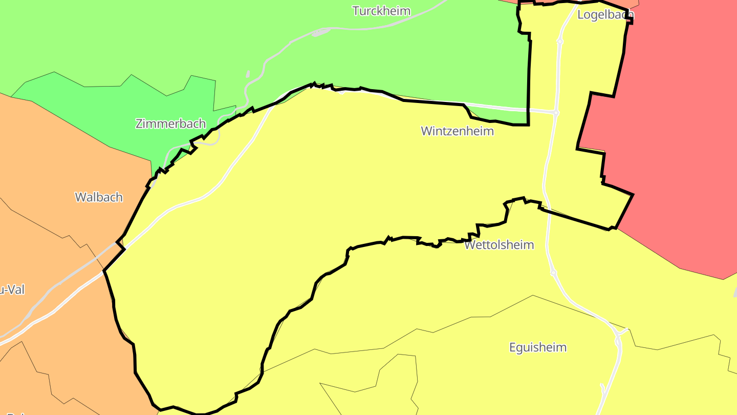 Carte des prix de l'immobilier Wintzenheim