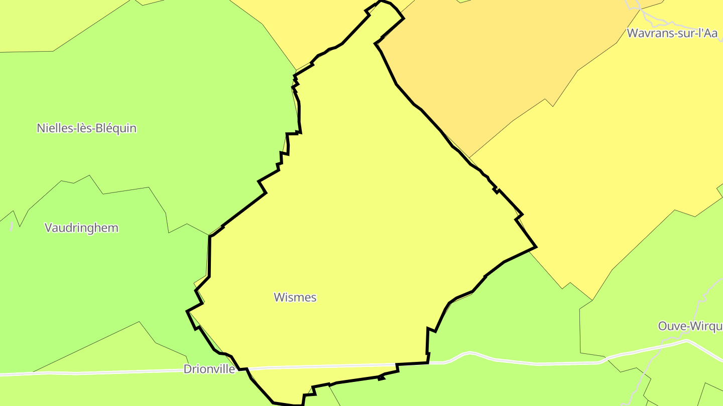 Carte des prix de l'immobilier Wismes