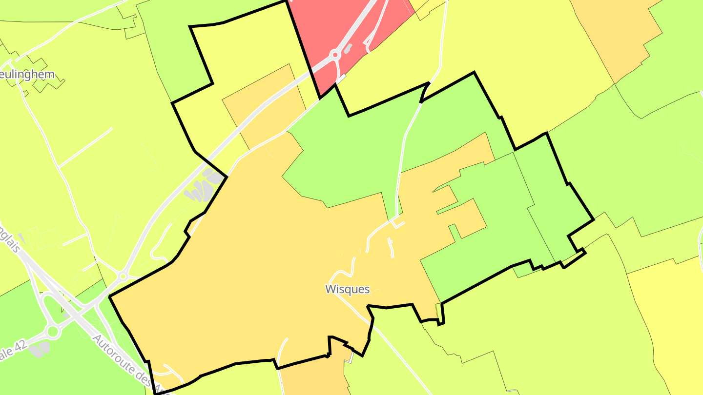 Carte des prix de l'immobilier Wisques