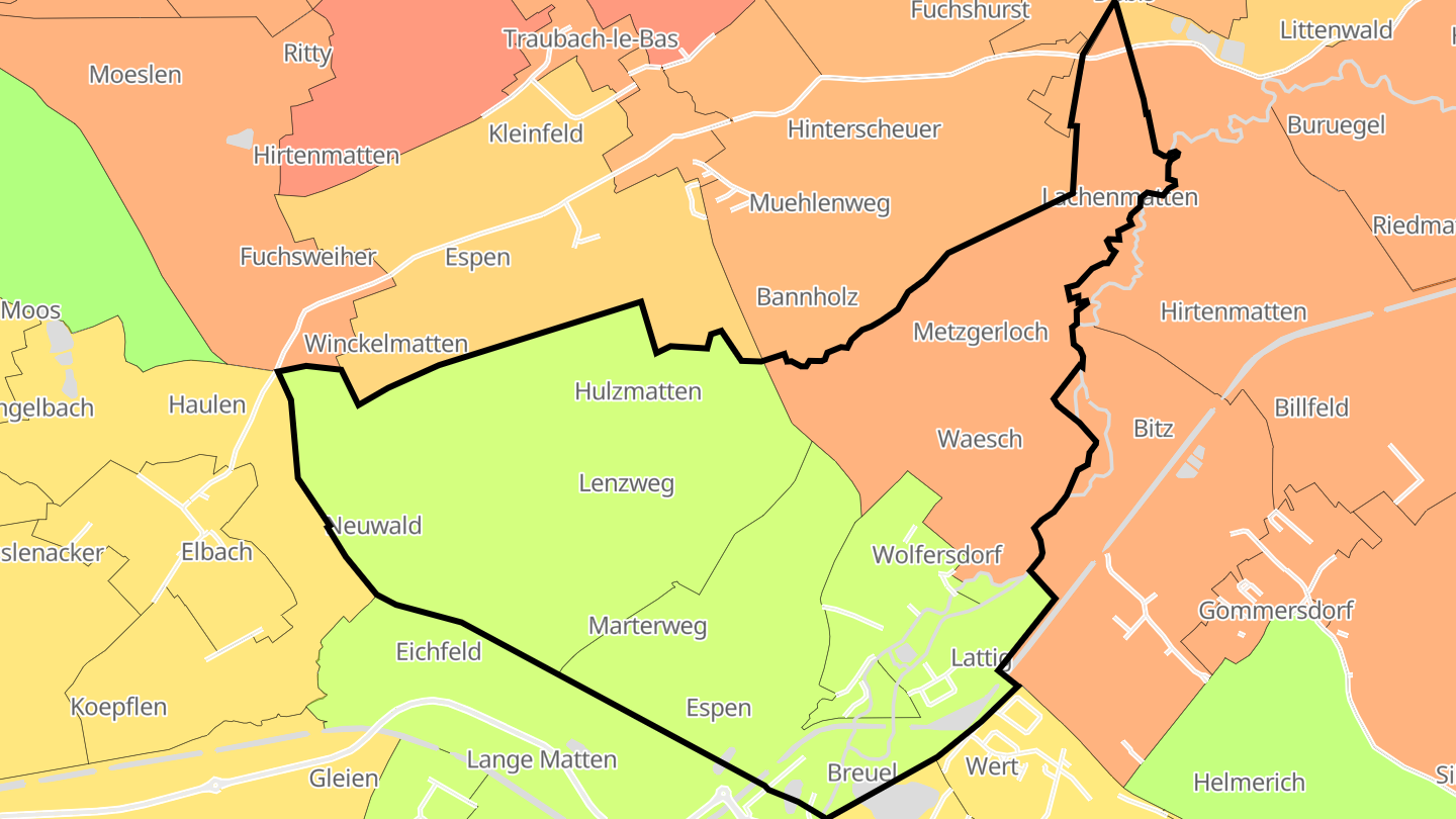 Carte des prix de l'immobilier Wolfersdorf