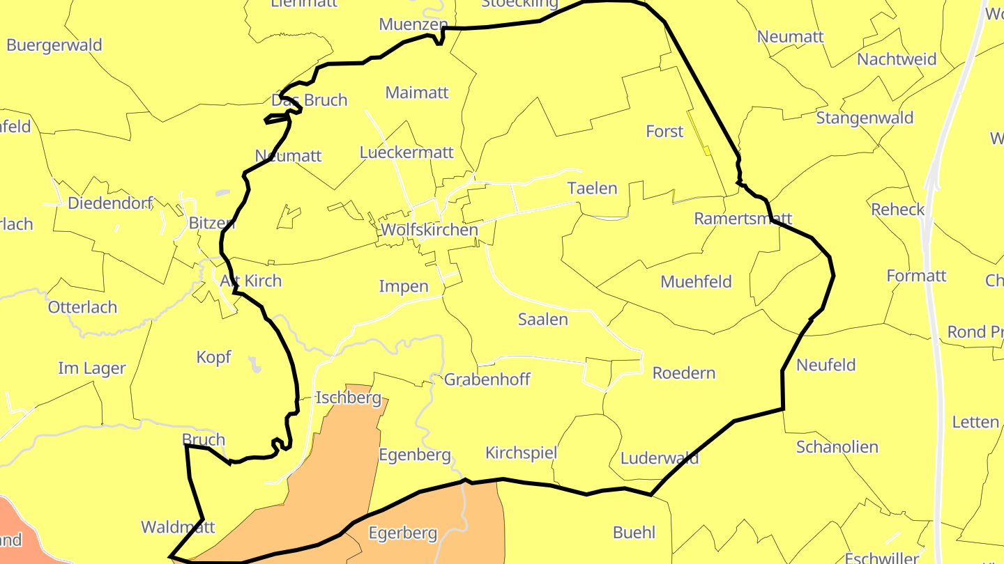 Carte des prix de l'immobilier Wolfskirchen