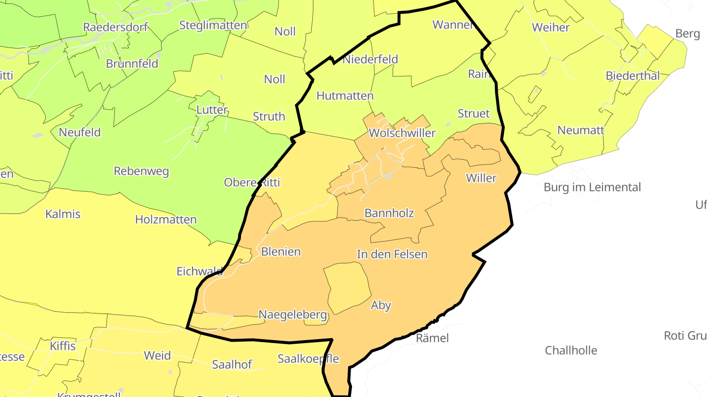 Carte des prix de l'immobilier Wolschwiller