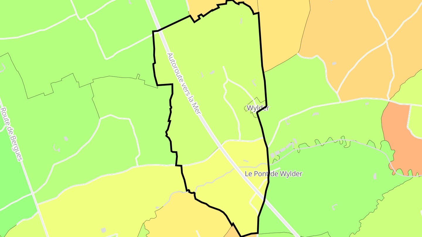 Carte des prix de l'immobilier Wylder