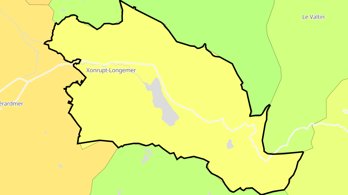 Carte des prix de l'immobilier Xonrupt-Longemer