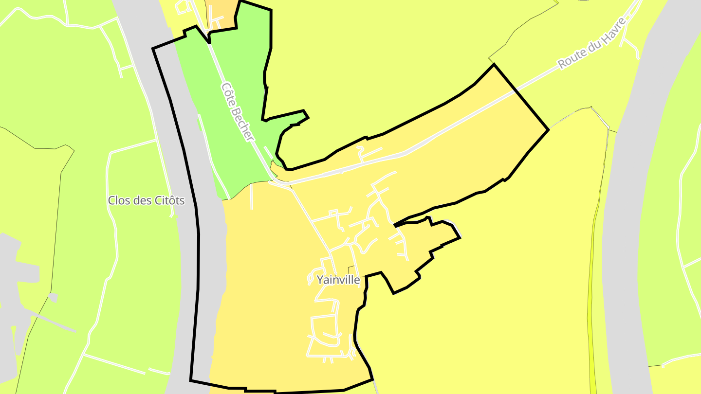 Carte des prix de l'immobilier Yainville