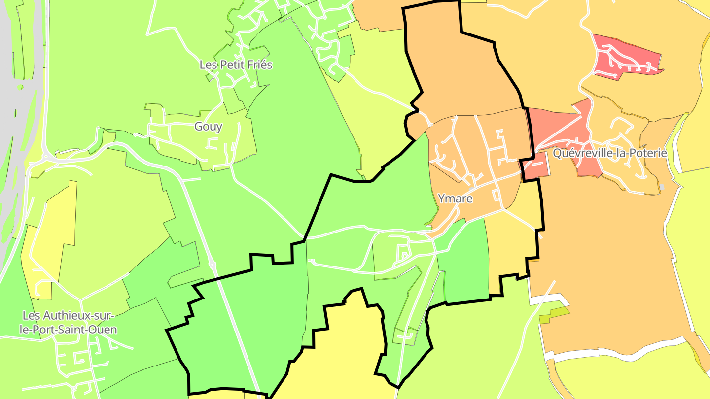 Carte des prix de l'immobilier Ymare