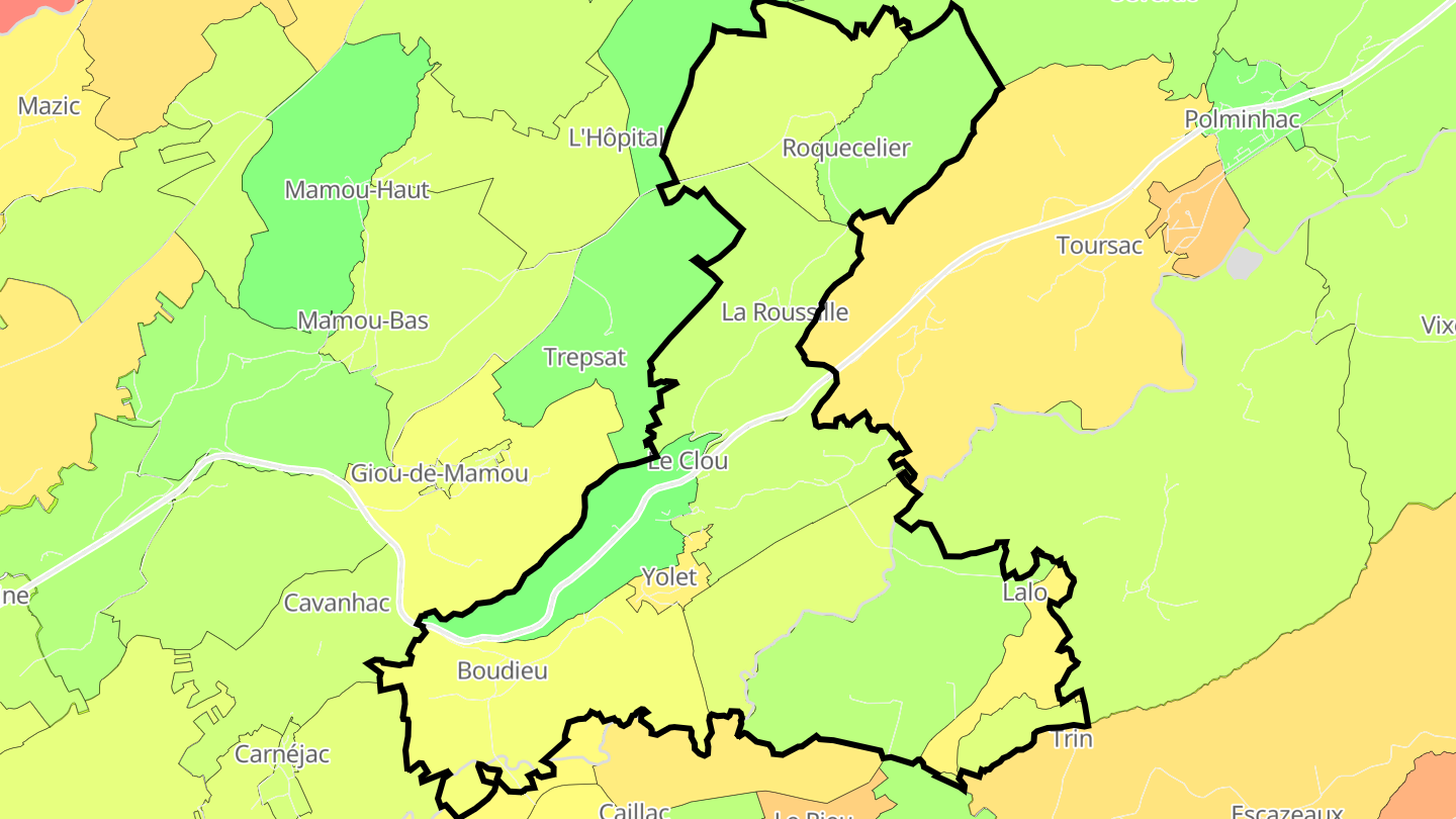 Carte des prix de l'immobilier Yolet