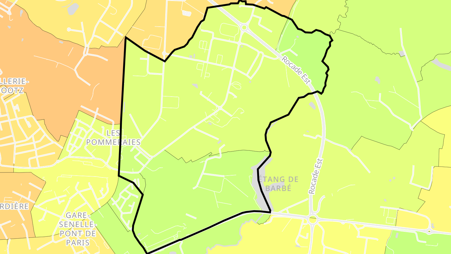 Carte des prix de l'immobilier ZA Touches-Saint-Mélaine