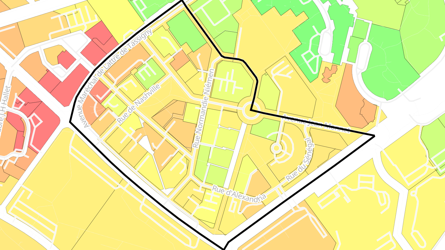 Carte des prix de l'immobilier Zac de la Folie Couvrechef Ouest