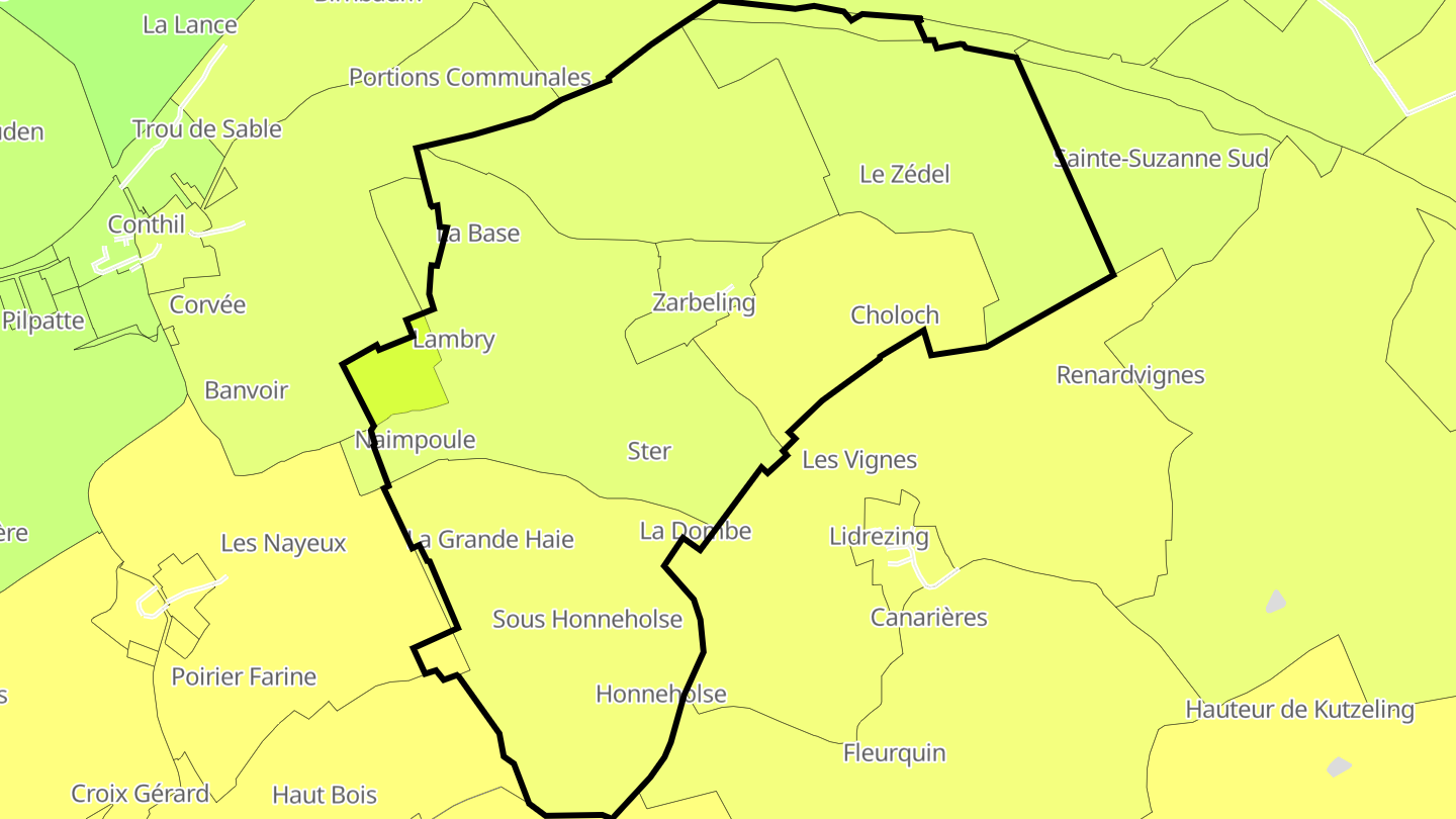 Carte des prix de l'immobilier Zarbeling