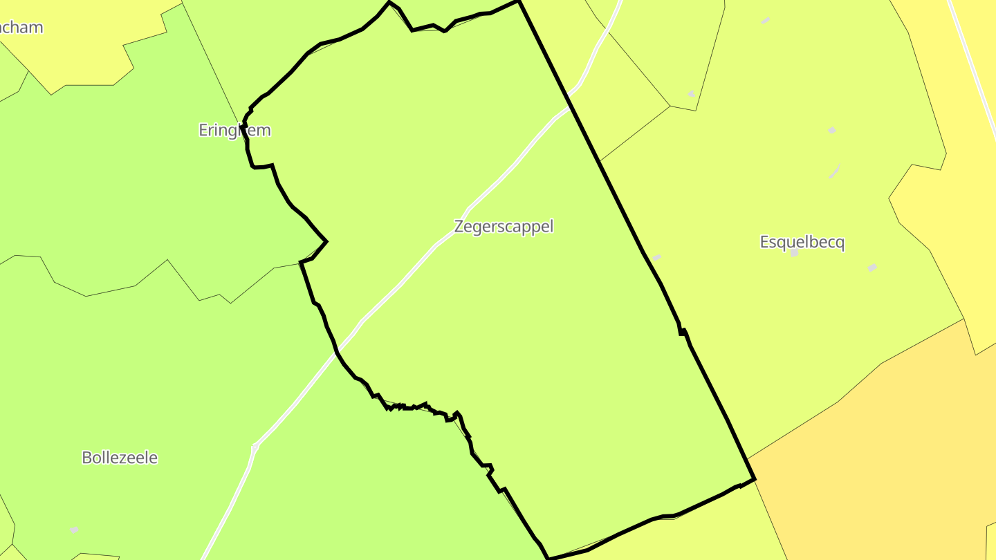 Carte des prix de l'immobilier Zegerscappel