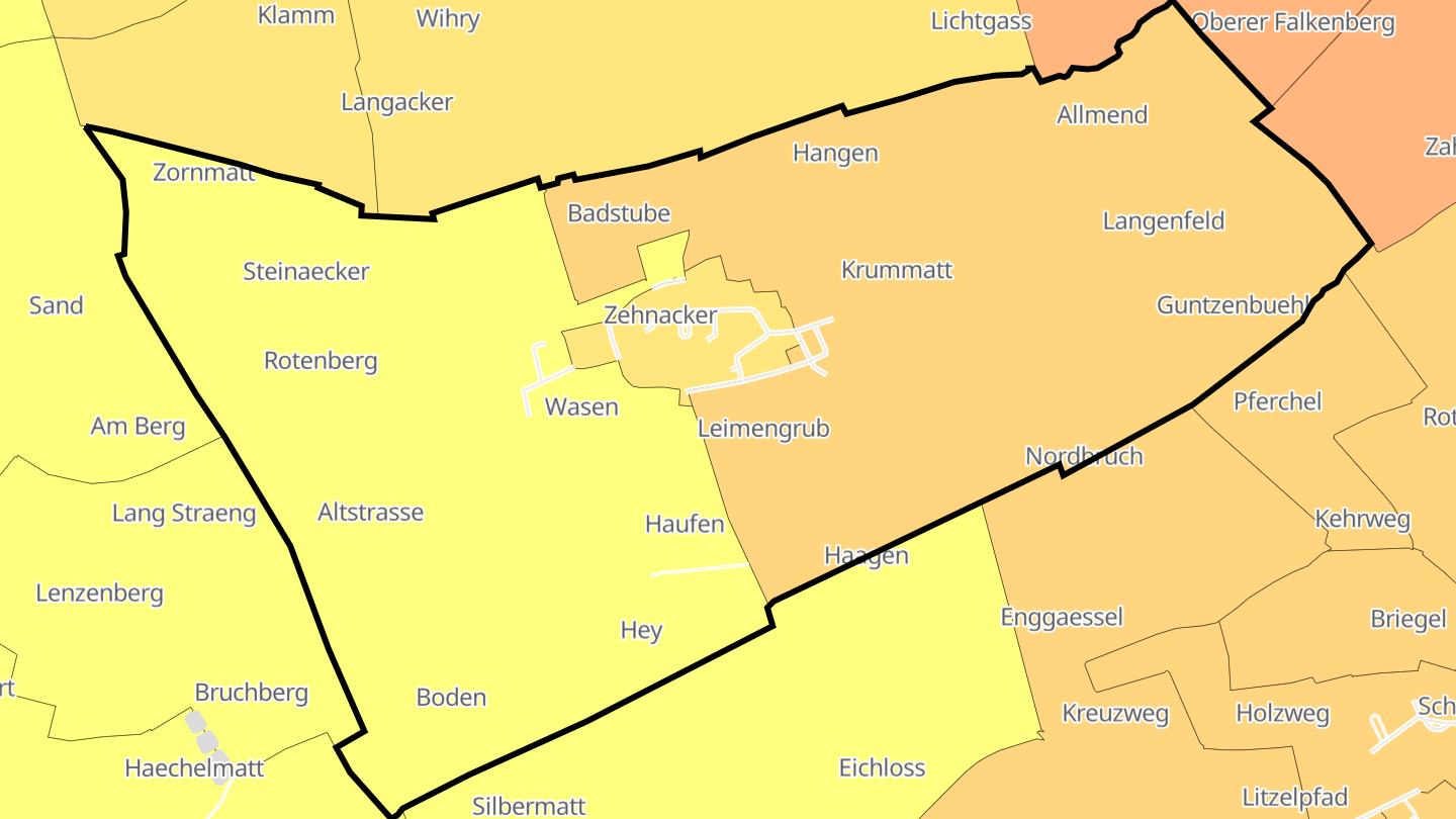 Carte des prix de l'immobilier Zehnacker