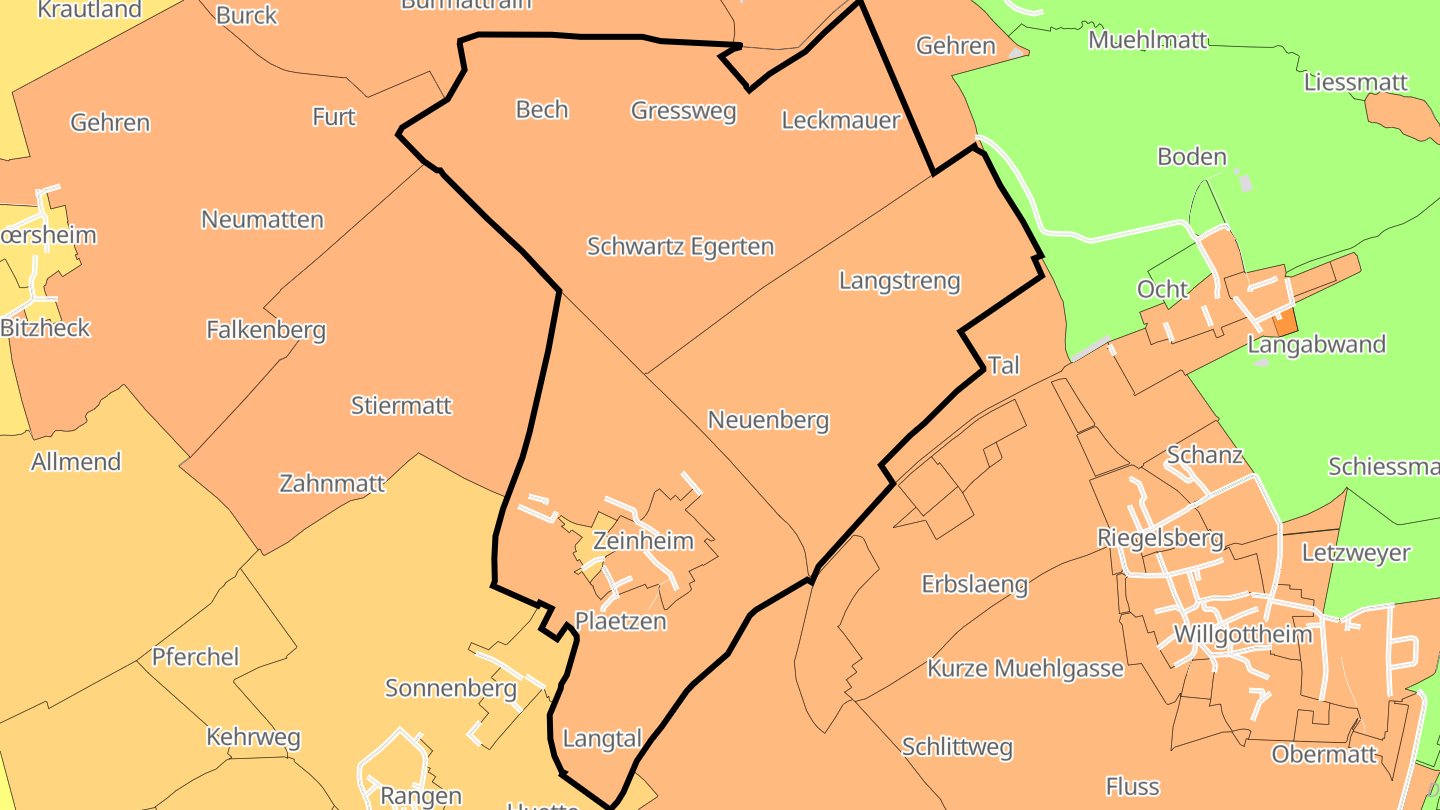 Carte des prix de l'immobilier Zeinheim