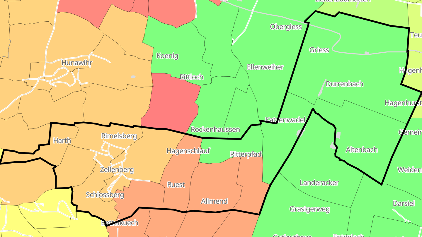 Carte des prix de l'immobilier Zellenberg