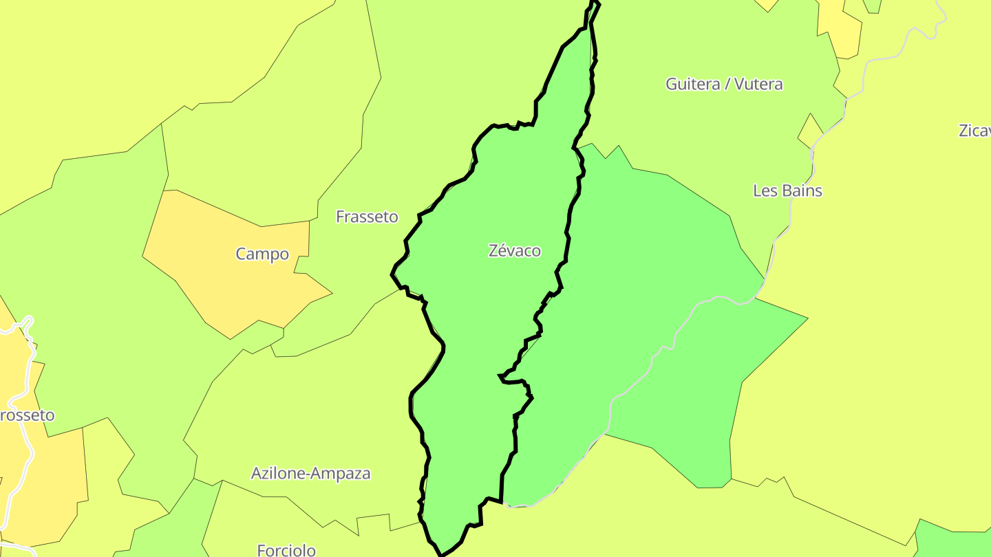 Carte des prix de l'immobilier Zévaco