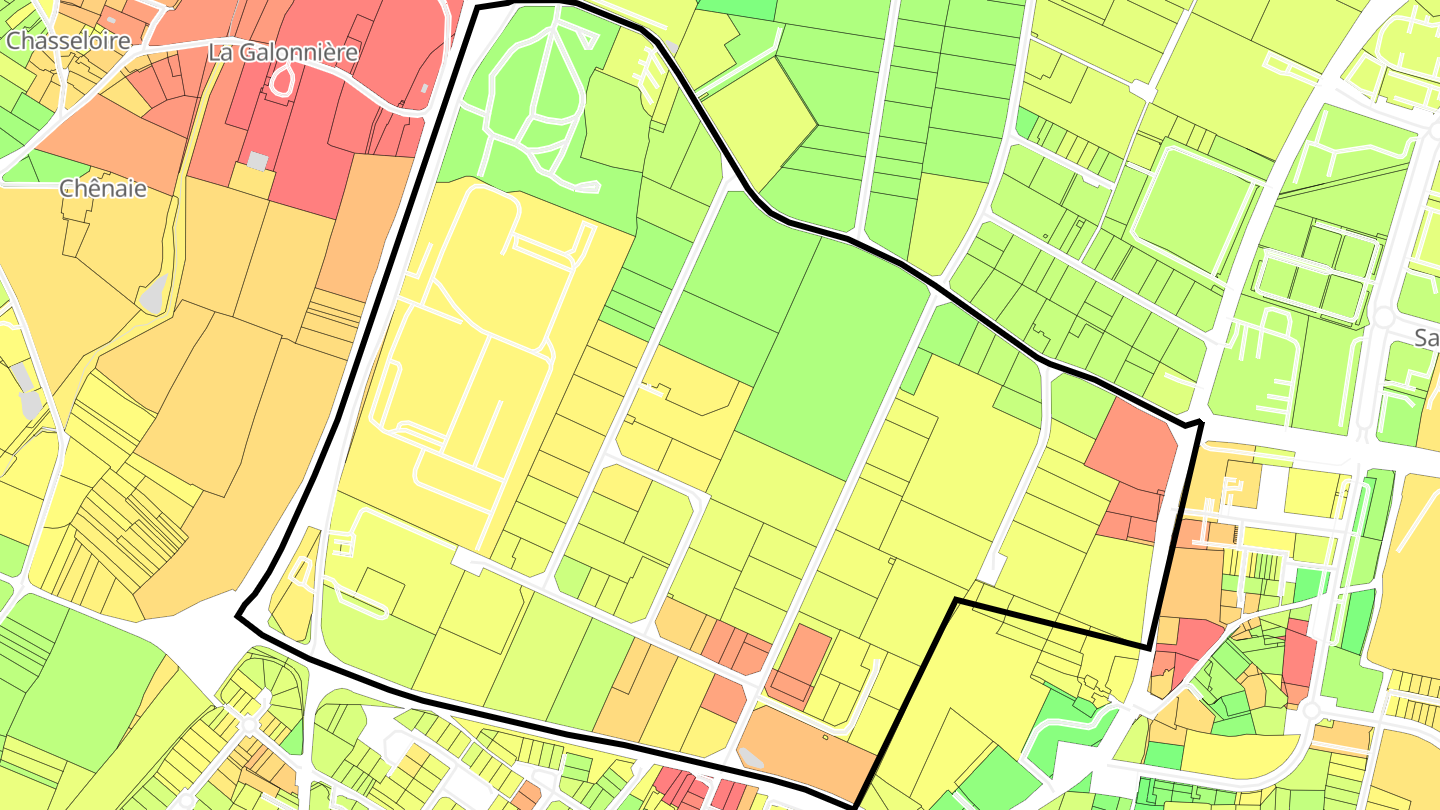 Carte des prix de l'immobilier Z.I. Tisserand