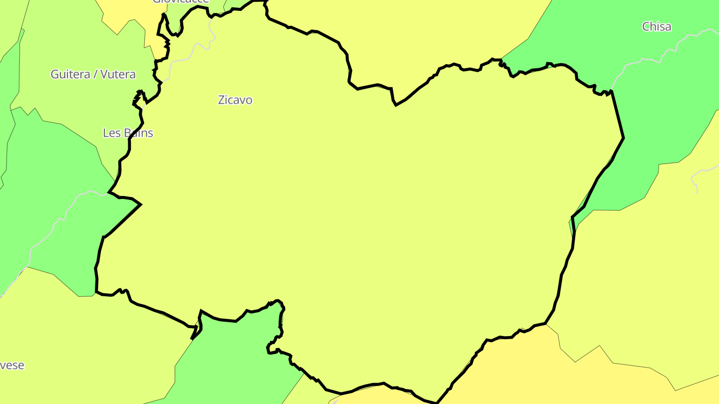 Carte des prix de l'immobilier Zicavo
