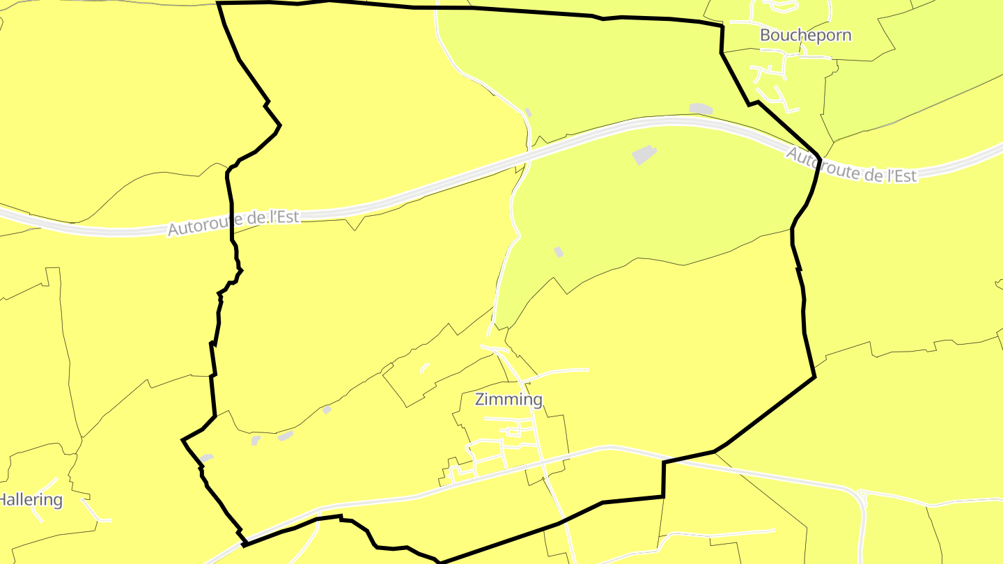 Carte des prix de l'immobilier Zimming
